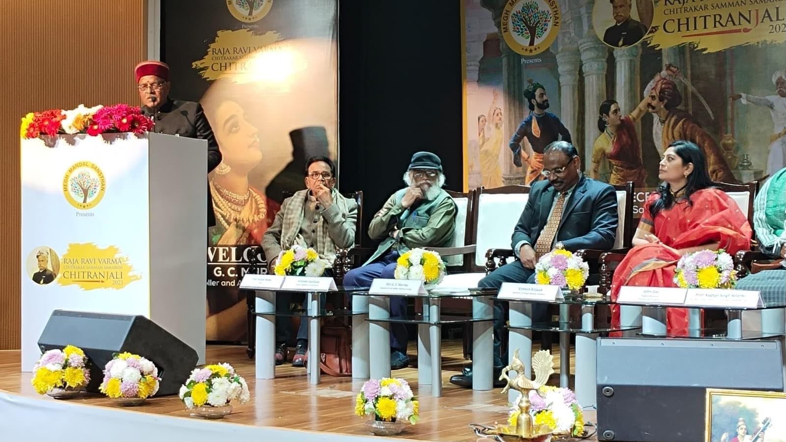 An address from the podium at Chitranjali 2023